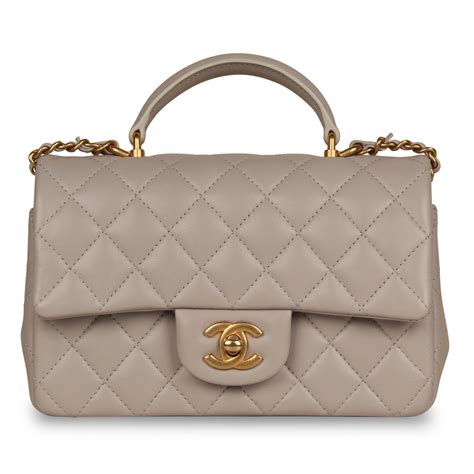 chanel mini flap bag with top handle review|mini rectangular chanel bag.